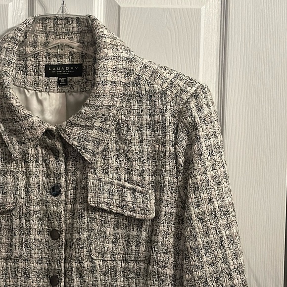 Laundry by Shelli Segal Women's Single-Breasted Skirted Tweed Coat, XXL (20/22) - Picture 2 of 16